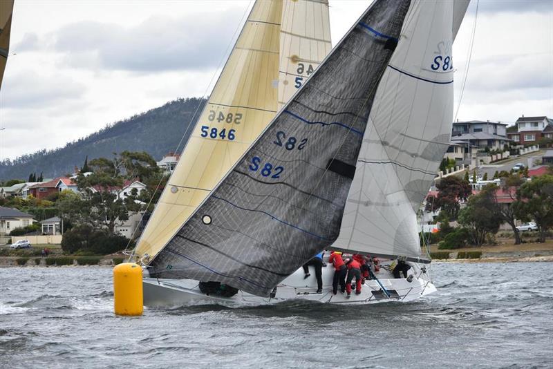 Ultimate Challenge, the former Sydney Hobart winner and Australian Admirals Cup team member won the Cruising with Spinnakers division 1 - 2018 Crown Series Bellerive Regatta photo copyright Jane Austin taken at Bellerive Yacht Club and featuring the IRC class