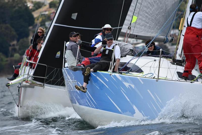 BYC Vice Commodore Ian Stewart's TasPaints on the Derwent yesterday - 2018 Crown Series Bellerive Regatta photo copyright Jane Austin taken at Bellerive Yacht Club and featuring the IRC class