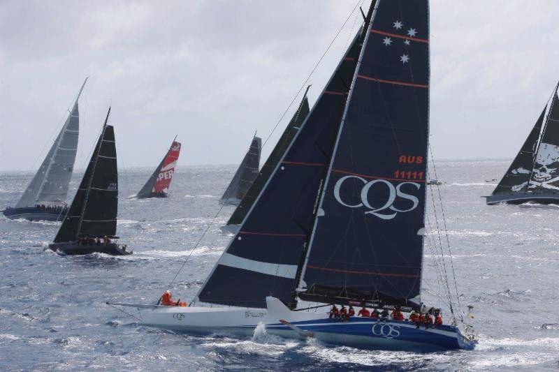 Fleet at the start of the RORC Caribbean 600 photo copyright Tim Wright / Photoaction.com taken at Royal Ocean Racing Club and featuring the IRC class