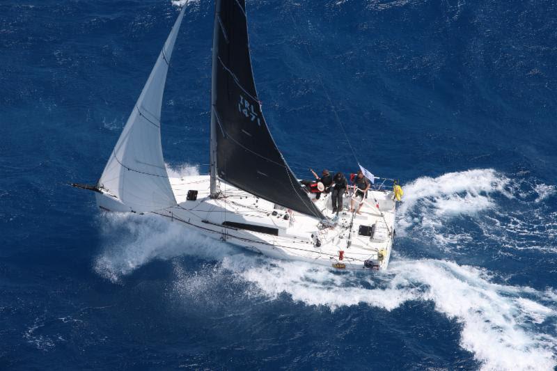 Battling it out in IRC Three: Conor Fogerty's Irish Sunfast 3600 Bam - 2018 RORC Caribbean 600 photo copyright RORC / Tim Wright / Photoaction.com taken at Royal Ocean Racing Club and featuring the IRC class