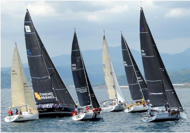 The fleet of keelboats during the 2017 Commodore's Cup Regatta in Subic Bay photo copyright Subic Sailing Club taken at Subic Sailing Club and featuring the IRC class
