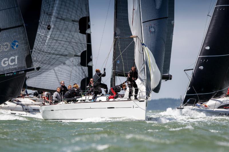 The mix of inshore and offshore races makes the IRC Europeans attractive to European entries like Frans and Carla Rodenburg's First 40 Elke from the Netherlands photo copyright Paul Wyeth / www.pwpictures.com taken at Royal Ocean Racing Club and featuring the IRC class