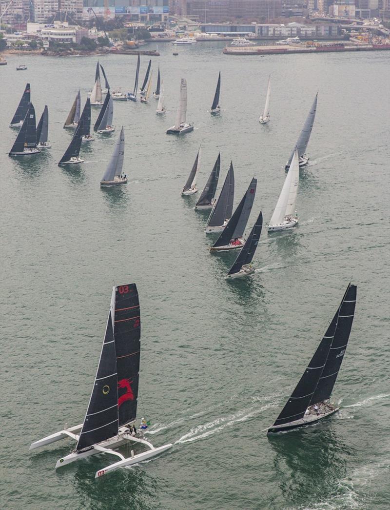 Start of Rolex China Sea Race photo copyright Rolex / Daniel Forster taken at Royal Hong Kong Yacht Club and featuring the IRC class