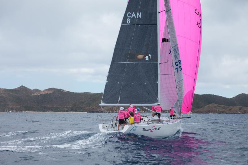 Rob Butler, owner/skipper of Reflex 38 Touch2Play from Collingwood, Ontario, Canada - BVI Spring Regatta photo copyright Alastair Abrehart taken at Royal BVI Yacht Club and featuring the IRC class