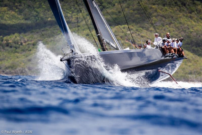 Stephen Murray's American modified Volvo 70 Warrior - 2018 Antigua Sailing Week photo copyright Paul Wyeth / pwpictures.com taken at Antigua Yacht Club and featuring the IRC class