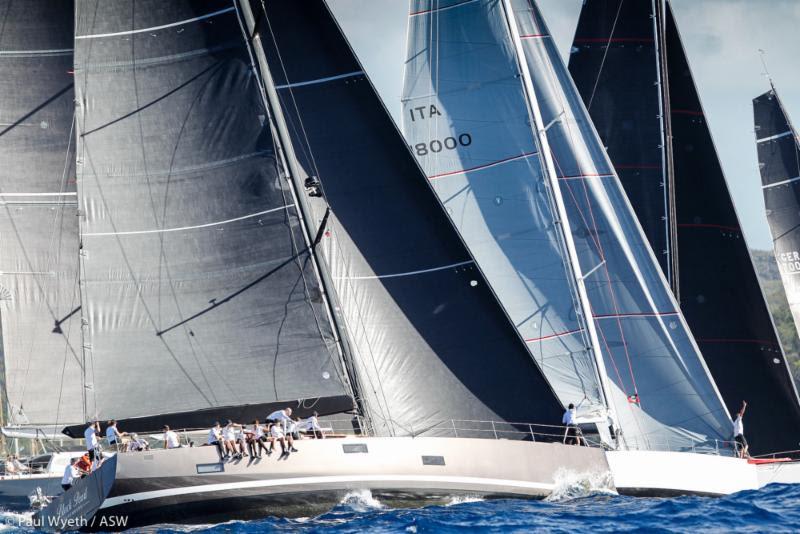 Start of CSA One in the Peters & May Round Antigua Race - 2018 Antigua Sailing Week - photo © Paul Wyeth / pwpictures.com