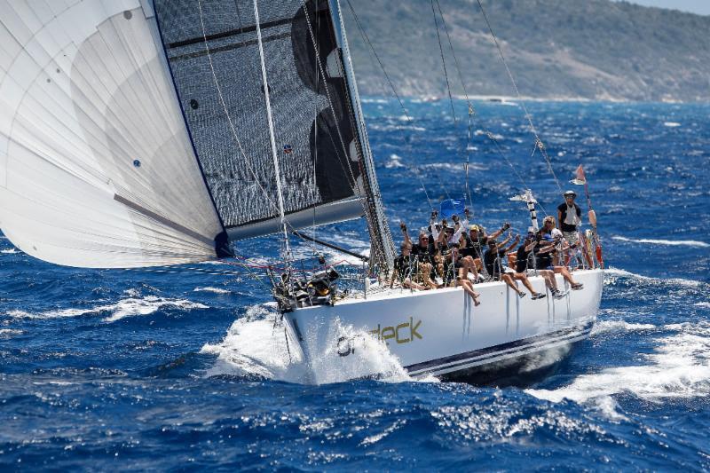 Farr 65 Ondeck's Spirit of Juno - 2018 Antigua Sailing Week photo copyright Paul Wyeth taken at Antigua Yacht Club and featuring the IRC class