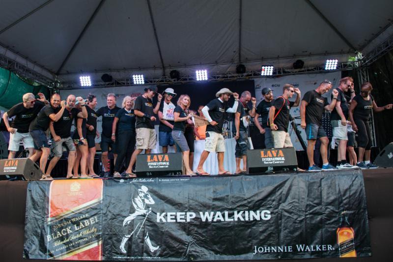 Keep walking ....on Johnnie Walker Race Day - Spirit of Juno enjoy success on the fourth day of racing at Antigua Sailing Week - photo © Ted Martin