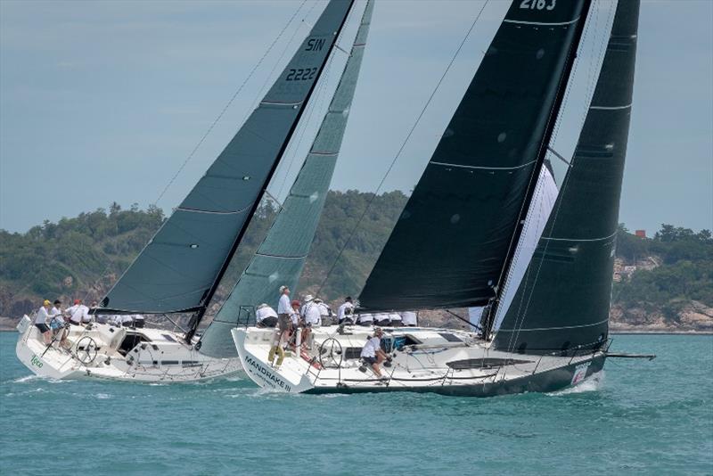 Loco battling with Mandrake III. Day 5, Samui Regatta photo copyright Event Media taken at  and featuring the IRC class