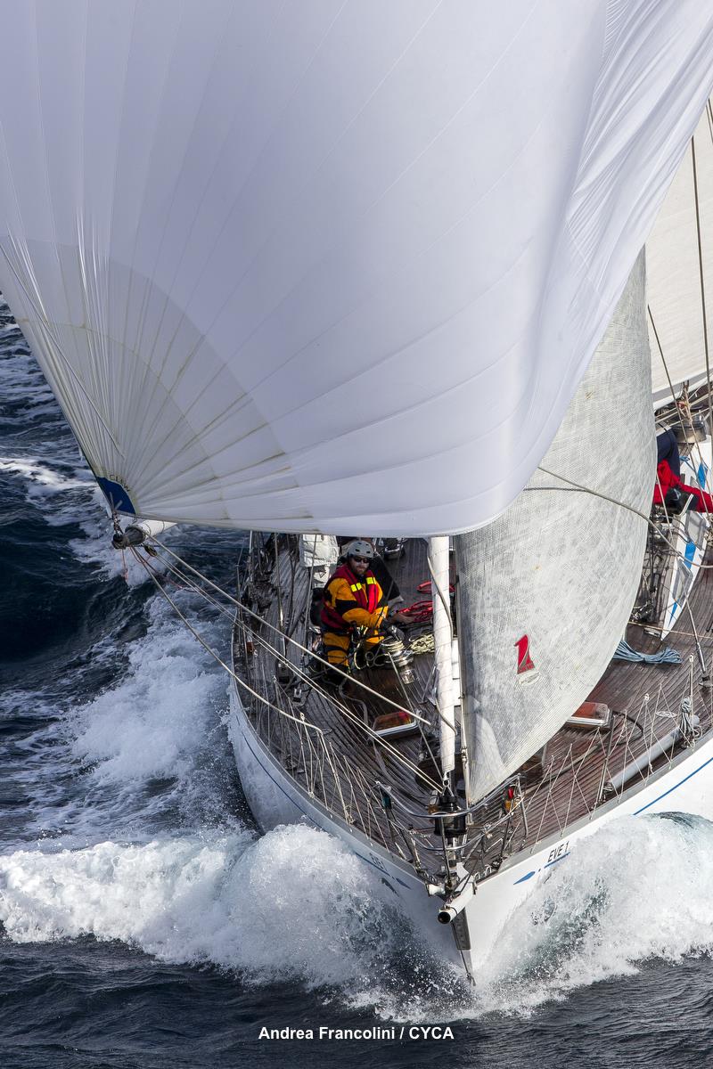 Now that is old school - winches on the deck!!! One Sails are gonna love this one... Ponant Sydney to Noumea Race - photo © Andrea Francolini