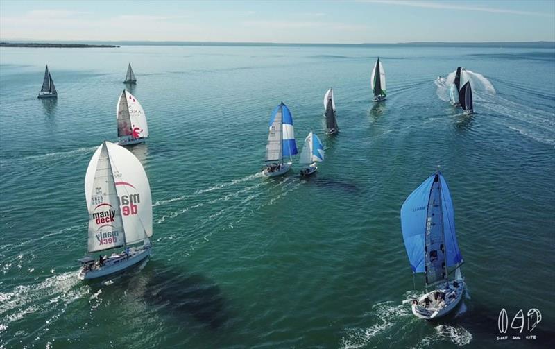 Manly Combined Clubs 'Big Lap' photo copyright Mitchell Pearson / SurfSailKite taken at Moreton Bay Trailer Boat Club and featuring the IRC class