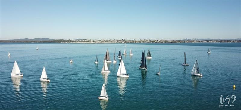 Manly Combined Clubs 'Big Lap' photo copyright Mitchell Pearson / SurfSailKite taken at Moreton Bay Trailer Boat Club and featuring the IRC class