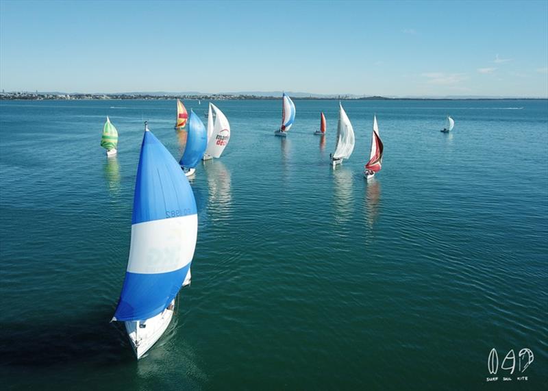 Manly Combined Clubs 'Big Lap' photo copyright Mitchell Pearson / SurfSailKite taken at Moreton Bay Trailer Boat Club and featuring the IRC class