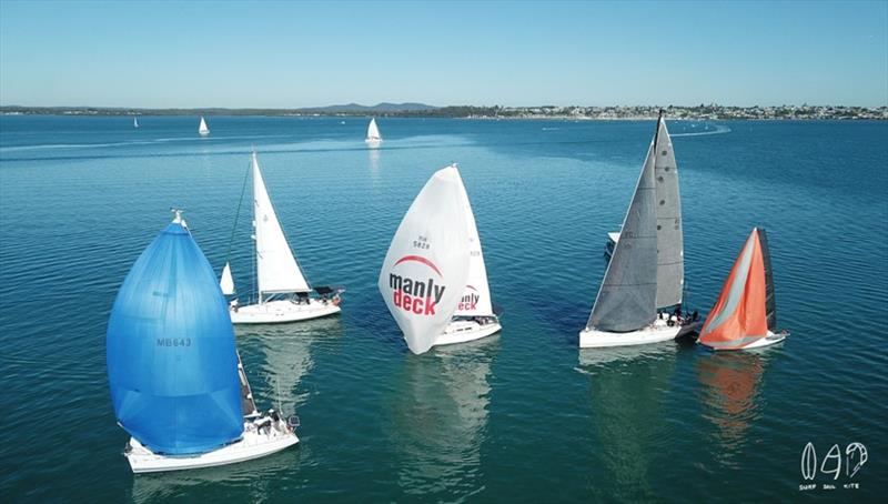 Manly Combined Clubs 'Big Lap' photo copyright Mitchell Pearson / SurfSailKite taken at Moreton Bay Trailer Boat Club and featuring the IRC class