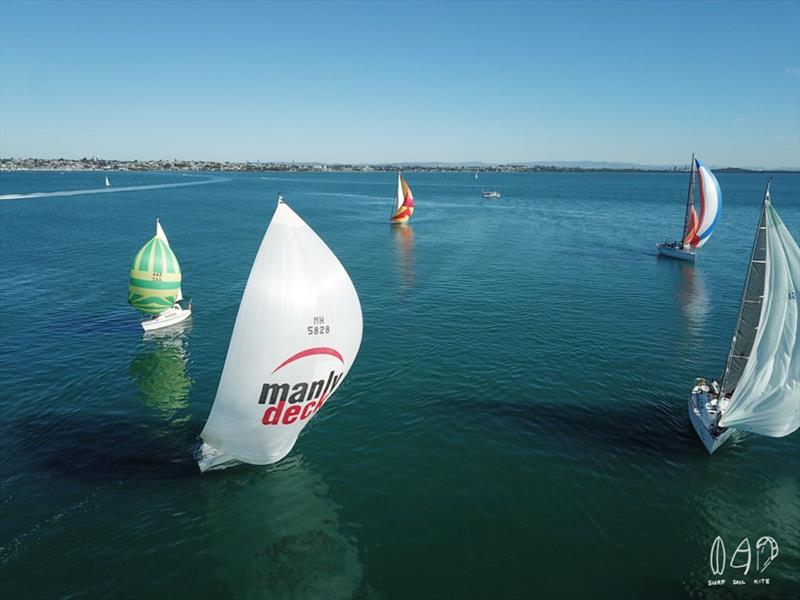 Manly Combined Clubs 'Big Lap' photo copyright Mitchell Pearson / SurfSailKite taken at Moreton Bay Trailer Boat Club and featuring the IRC class