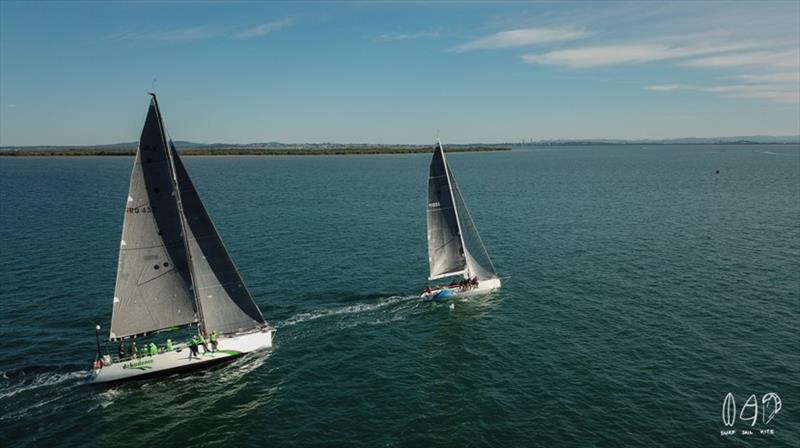 Manly Combined Clubs 'Big Lap' photo copyright Mitchell Pearson / SurfSailKite taken at Moreton Bay Trailer Boat Club and featuring the IRC class