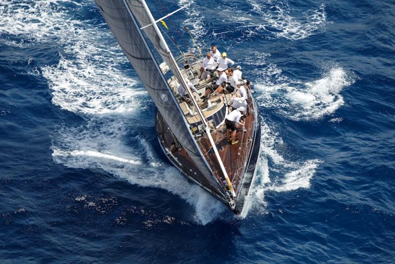 Best Buddies, the exclusive entry in the Cruising Division, which set sail prior to the main fleet - photo © Antigua Sailing Week