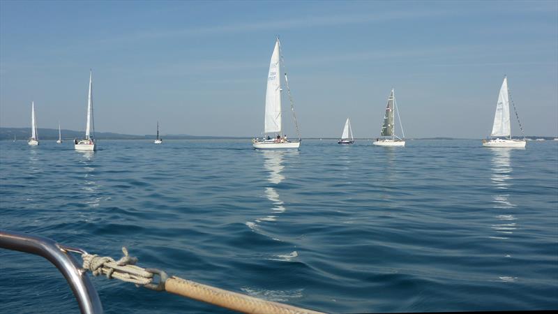 Poole Yacht Racing Association members in the Round the Island Race 2018 - photo © Mike Fox