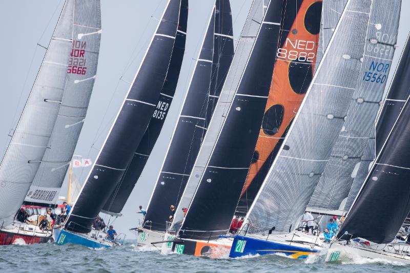 Class B starts are not easy photo copyright Sander van der Borch taken at Jachtclub Scheveningen and featuring the IRC class