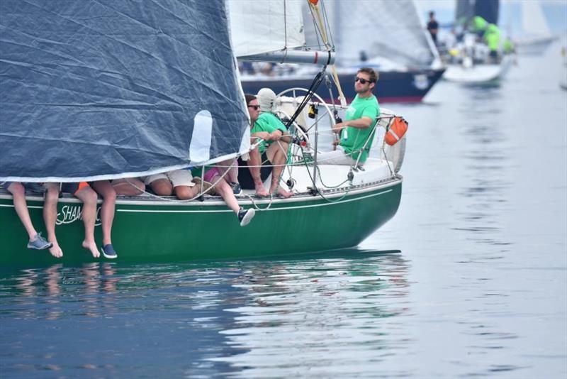 Light-air scenes from the start of the Bell's Beer Bayview Mackinac Race, which hosted 197 teams for its 94th edition in 2018 photo copyright Martin Chumiecki / Bayview Yacht Club taken at Bayview Yacht Club and featuring the IRC class