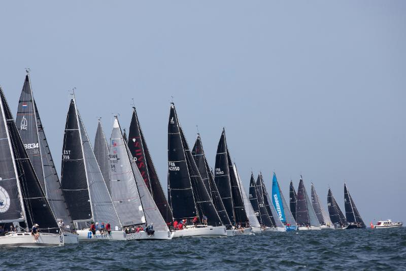 Close Class C start that Sugar and Onespirit port-tacked the fleet - Hague Offshore Sailing World Championship 2018 - photo © Sander van der Borch