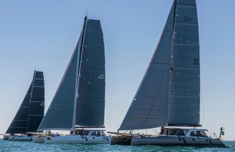 Gunboat start - Rolex NYYC Race Week at Newport - Day 2 photo copyright Rolex / Daniel Forster taken at New York Yacht Club and featuring the IRC class