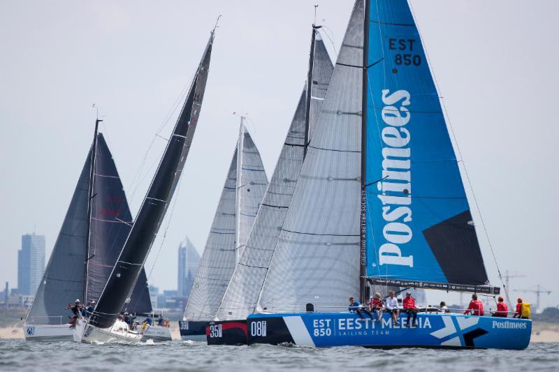 The World Championship lured this year prompted the development of many new designs, such as Eesti Meedia in Class C - Hague Offshore Sailing World Championship 2018 photo copyright Sander van der Borch taken at Jachtclub Scheveningen and featuring the IRC class