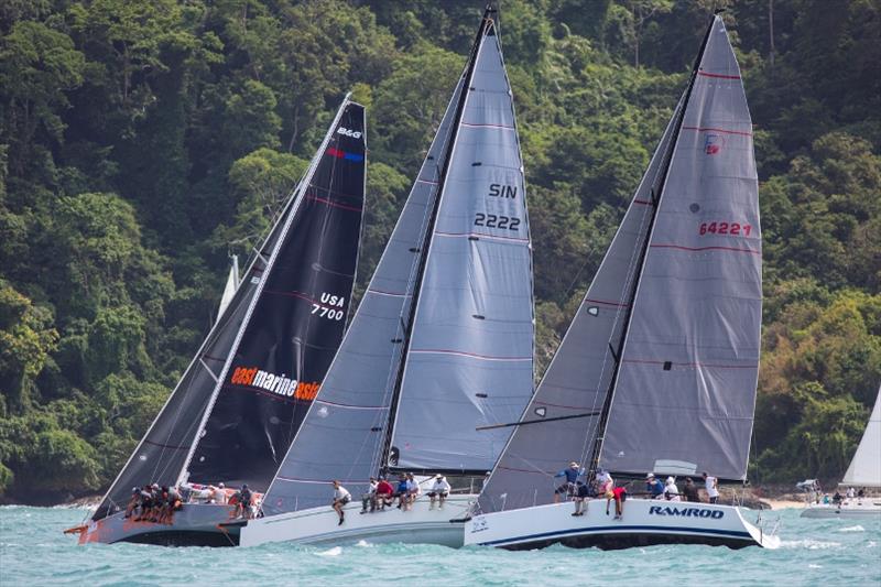 Close racing between the 40-footers in IRC I photo copyright Guy Nowell taken at Phuket Yacht Club and featuring the IRC class