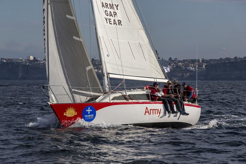 Gun Runner last due to finish - Noakes Sydney Gold Coast Yacht Race 2018 photo copyright Andrea Francolini taken at Cruising Yacht Club of Australia and featuring the IRC class