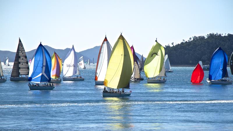 Fleet finish off the Hamilton Islnd Yacht Club - Day 4 Hamilton Isalnd Yacht Club photo copyright Richard Gladwell taken at  and featuring the IRC class