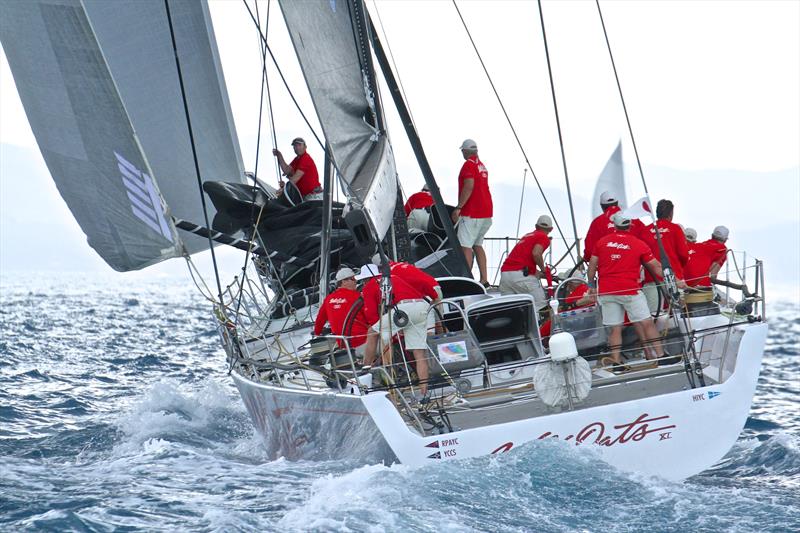 Wild Oats XI prepares for a change ahead of the rain squall - Hamilton Island Race Week - Day 6 - photo © Richard Gladwell