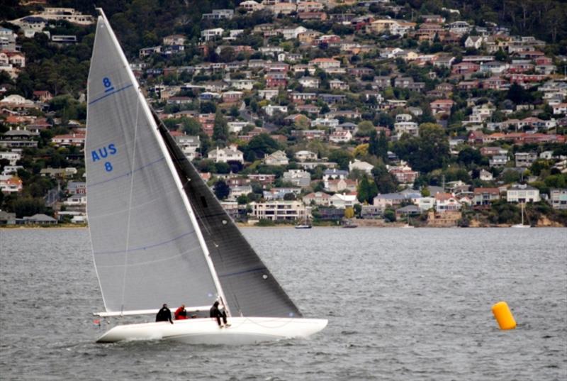 Classic 8-metre yacht Juanita won the final Division 1 race of the DSS Winter series photo copyright Peter Watson taken at Derwent Sailing Squadron and featuring the IRC class