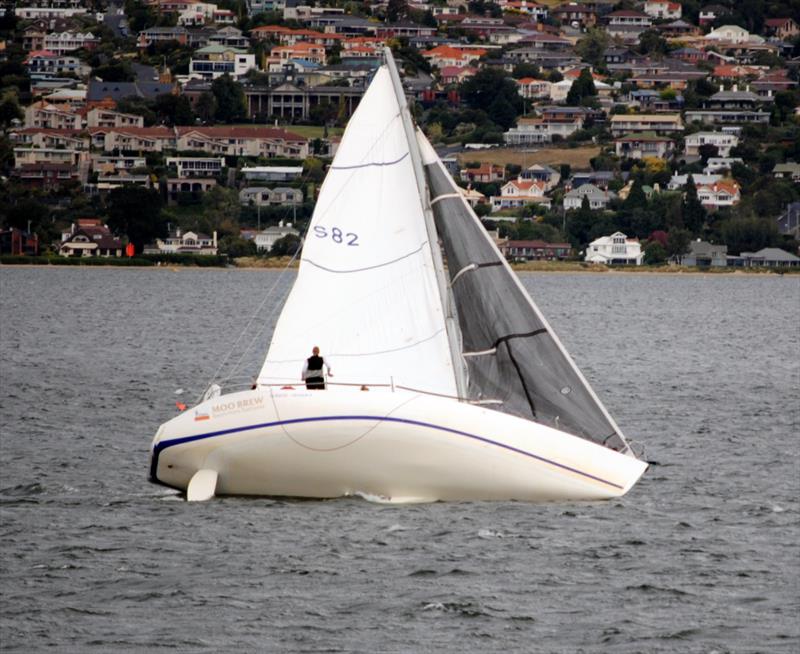 Former Sydney Hobart winner Ultimate Challenge, now based in Hobart, will contest the Pipe Opener photo copyright Peter Watson taken at Derwent Sailing Squadron and featuring the IRC class
