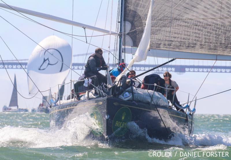 A Duel between two Santa Cruz 52s: Elyxir leads Lucky Duck after three days of racing - Rolex Big Boat Series 2018 photo copyright Rolex / Daniel Forster taken at St. Francis Yacht Club and featuring the IRC class