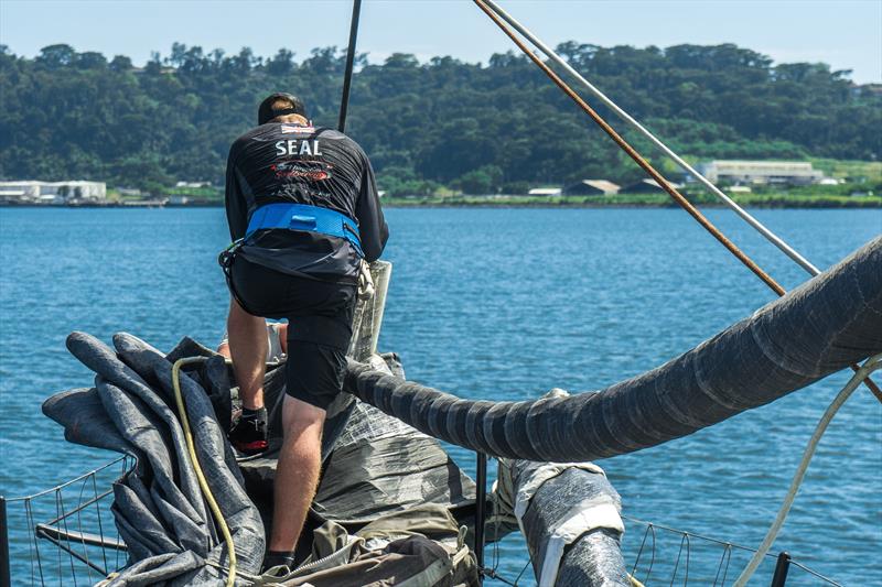 Sea trialing Scallywag 100- Team Scallywag reassembles after refit in Hong Kong, September 2018 - photo © Team Scallywag