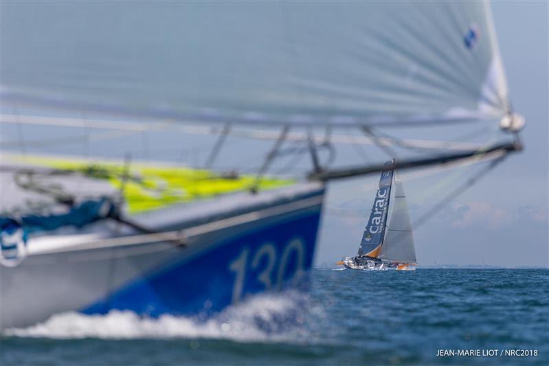 Normandy Channel Race 2018 six second win ahead of Louis Duc aboard Carac   photo copyright Jean-Marie LIOT taken at  and featuring the IRC class