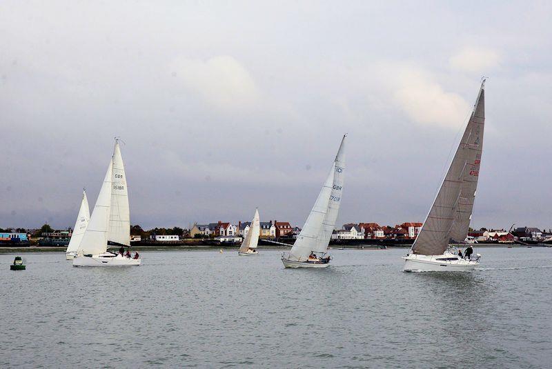 The start as seen by Exile - Crouch YC Autumn Series race 2 - photo © Alan Shrimplin