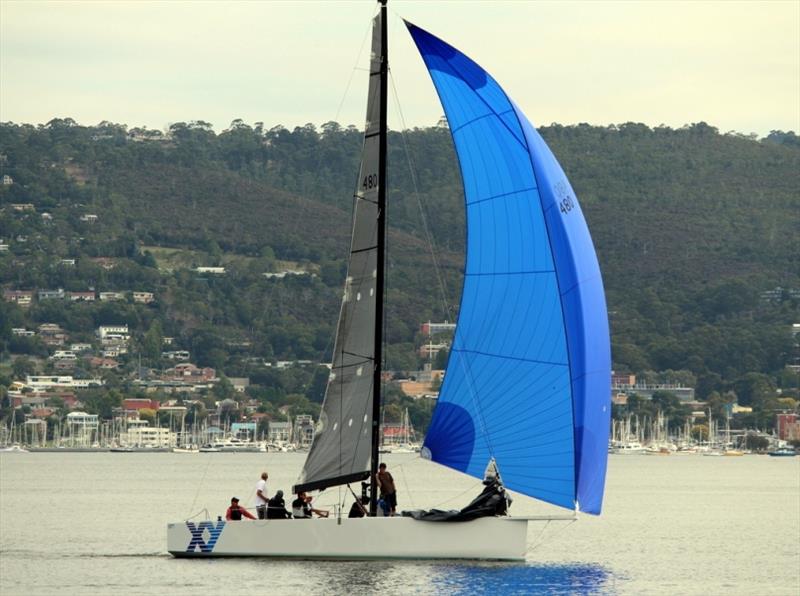 Harbour racer X&Y is lining up for the Combined Clubs In-Shore Series on the River Derwent photo copyright Peter Watson taken at  and featuring the IRC class
