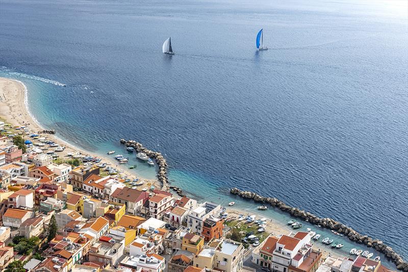 Negotiating the Messina Strait is always a key tactical moment in the Rolex Middle Sea Race. - photo © Rolex / Kurt Arrigo 