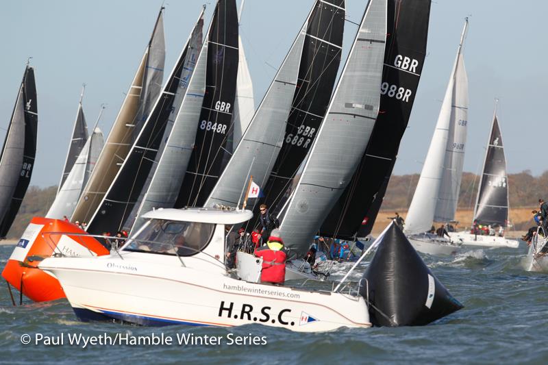 HYS Hamble Winter Series week 5 photo copyright Paul Wyeth / www.pwpictures.com taken at Hamble River Sailing Club and featuring the IRC class