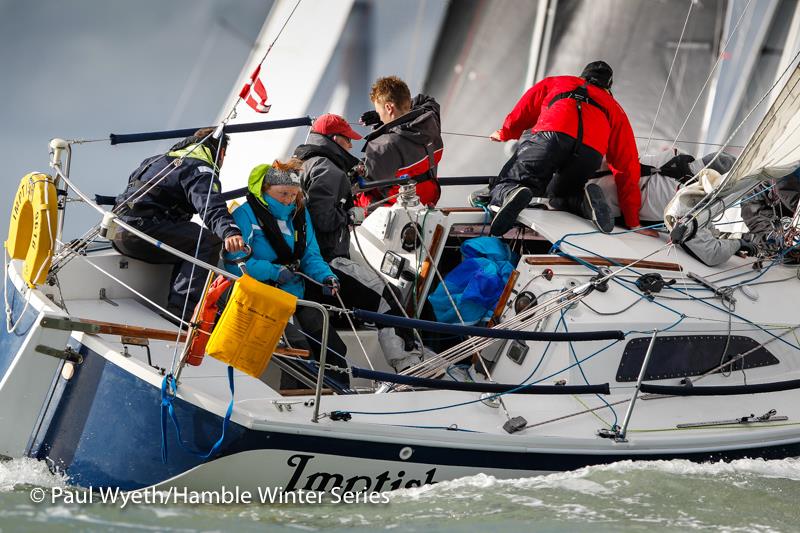 Imptish - HYS Hamble Winter Series week 5 photo copyright Paul Wyeth / www.pwpictures.com taken at Hamble River Sailing Club and featuring the IRC class