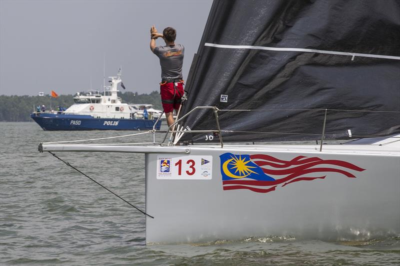 Ping the line. Tick. Raja Muda Selangor International Regatta 2018 photo copyright Guy Nowell / RMSIR taken at  and featuring the IRC class