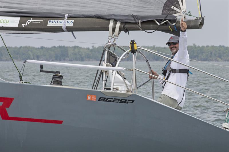 Max Pelleschi, 50% of the Prime Factor crew. Raja Muda Selangor Internanal Regatta 2018 photo copyright Guy Nowell / RMSIR taken at Royal Selangor Yacht Club and featuring the IRC class