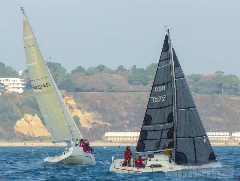 MS Amlin QT and Amigos on day 7 of the Poole Bay Winter Series photo copyright David Harding / www.sailingscenes.co.uk taken at Parkstone Yacht Club and featuring the IRC class