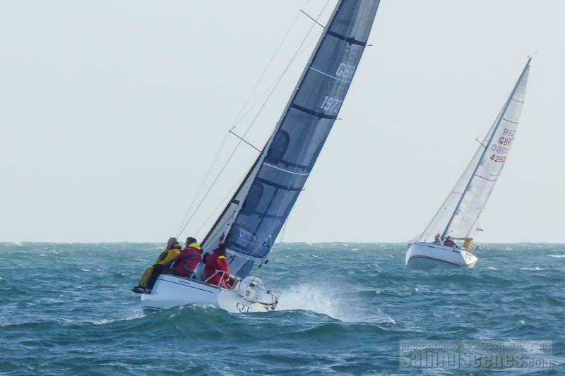 MS Amlin QT and Matchmaker on day 7 of the Poole Bay Winter Series - photo © David Harding / www.sailingscenes.co.uk