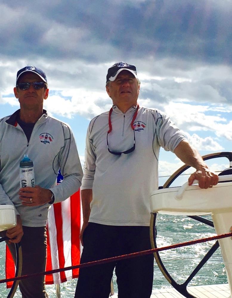 Ted von Rosenvinge (right) with John Levinson, skipper of Jambi. The two have sailed to Bermuda together several times on Levinson's boats, with von Rosenvinge as navigator photo copyright Channing Reis taken at Royal Bermuda Yacht Club and featuring the IRC class