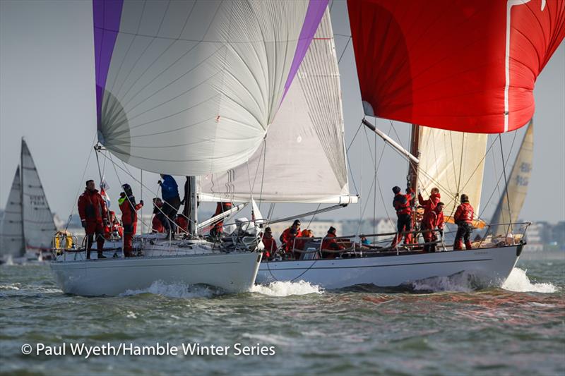 With Alacrity and Cetewayo in week 7 of the HYS Hamble Winter Series - photo © Paul Wyeth / www.pwpictures.com
