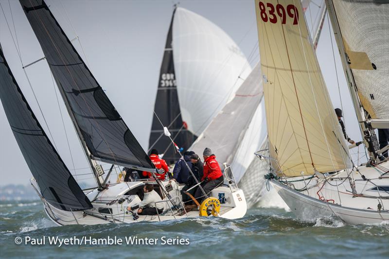 J'Ronimo in week 7 of the HYS Hamble Winter Series photo copyright Paul Wyeth / www.pwpictures.com taken at Hamble River Sailing Club and featuring the IRC class