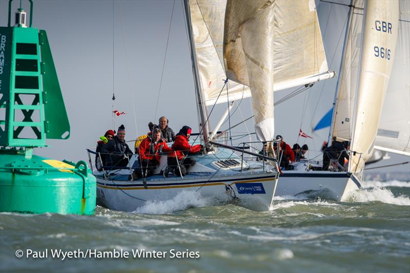 Hooligan in week 7 of the HYS Hamble Winter Series photo copyright Paul Wyeth / www.pwpictures.com taken at Hamble River Sailing Club and featuring the IRC class