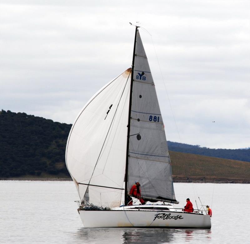 Footloose fared much better in the 2018 Riversdale Estate Wines Launceston to Hobart Race that at the finish of the Maria Island Race in November photo copyright Peter Campbell taken at Derwent Sailing Squadron and featuring the IRC class